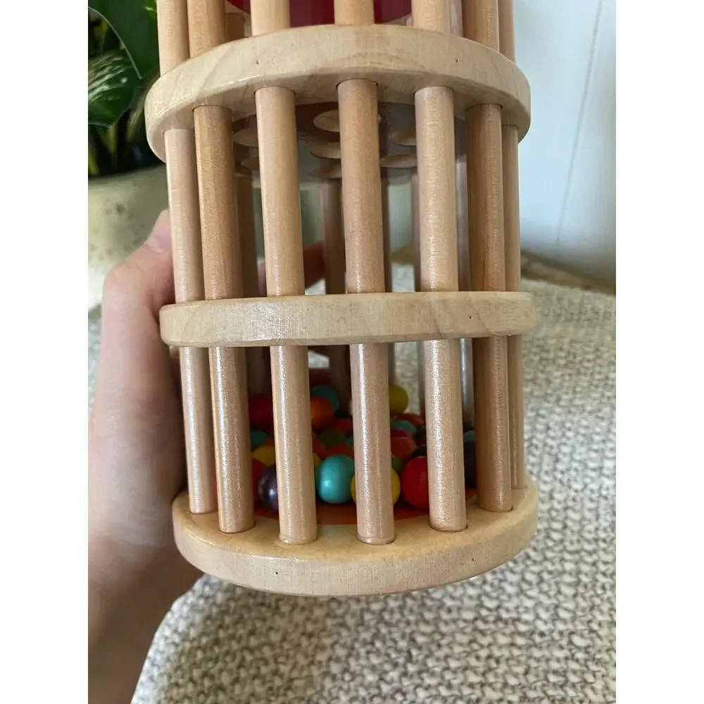 B. Toys Montessori Wooden Ball Maze Rain Rush Rolling Toy - Picture 3 of 4